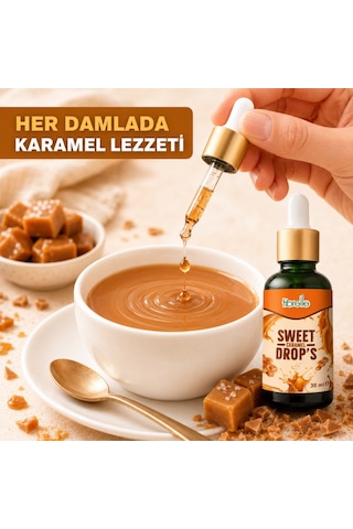 Fibrelle Karamel Aromalı Sıvı Tatlandırıcı - 30ml