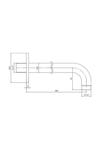 Eca Duvardan Duş Başlığı Borusu 102126247