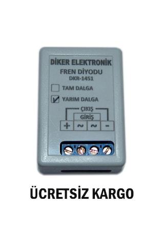 Motor Fren Doğrultucu Yarım Dalga - Motor Frenleme Diyodu - Fren Diyodu