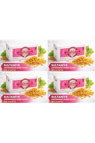 Tariş Sultaniye Çekirdeksiz Kuru Üzüm 20kg 4pk 5kg 5 KG