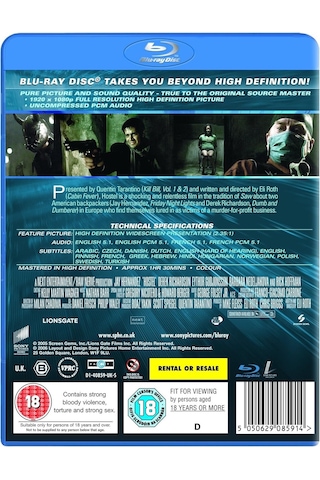 Hostel Blu-ray 2007 Region Free Uk Baskı Tr Altyazılı