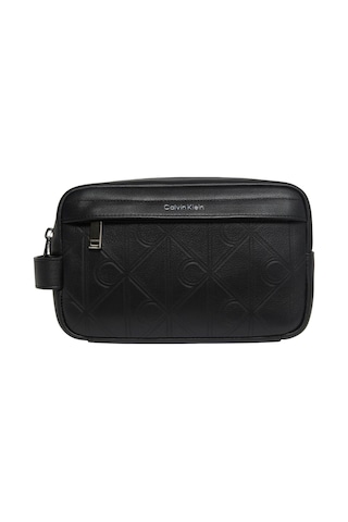Calvin Klein Erkek Xl Emblem Aop Emboss Siyah Dopp Kit-13203 Siyah
