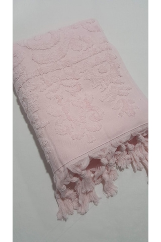 El Bağlamalı Saçaklı El Havlusu 50x90 Cm Açık Pembe