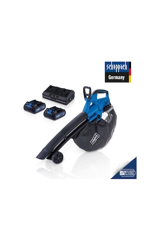 Scheppach BC-BLV720-x 2x2.0AH Çift Akülü Yaprak Toplama Üfleme Makinesi - 55912105400