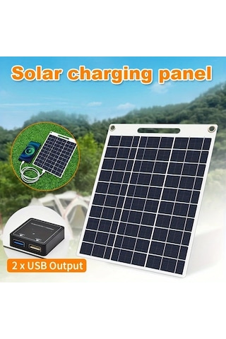 Xuweiwei Stil 2 1 Adet Yüksek Verimli Tasinabilir Günes Paneli Sarj Cihazi 2 Usb Cikisi Usb C Pd 10w Kampçilik Doga Yürüyüsü Için