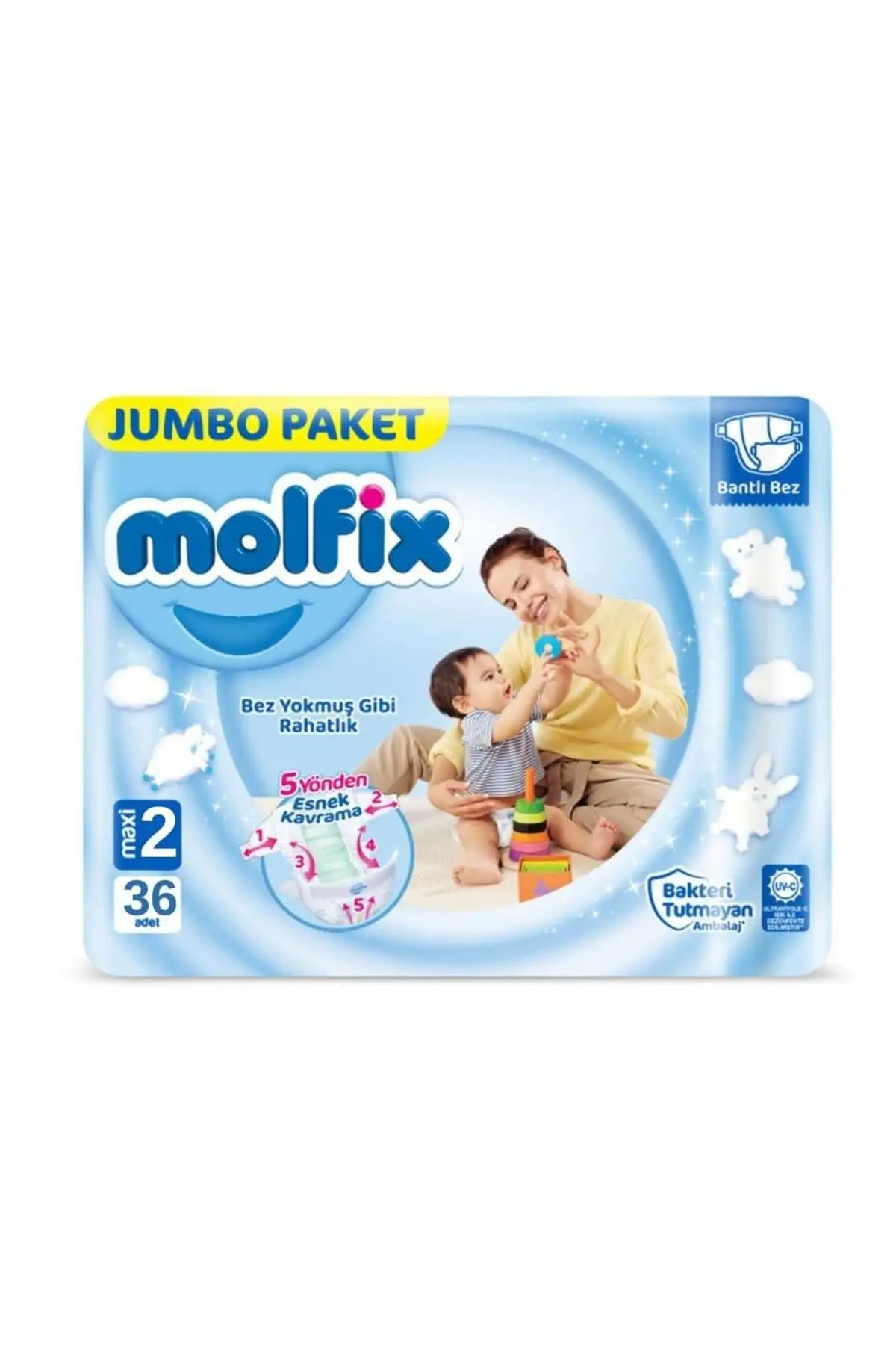 Molfix Bebek Bezi 2 Numara 36 Adet