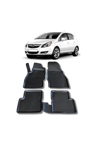 Opel Corsa D Paspas 2006 - 2014 Arası 3D Havuzlu Wöller Paspas