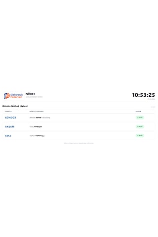 Wifi Günlük Nöbet Listesi Panosu Modülü Smart Tv Uyumlu Dijital Duyuru Ekranı Sistemi