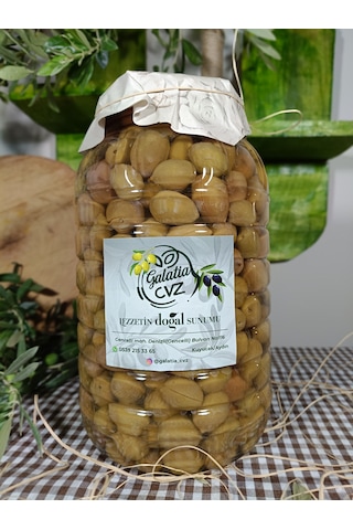 Aydın Yöresi Memecik Cinsi Sofralık Tatlandırılmış Çizik Zeytin 2 Kg
