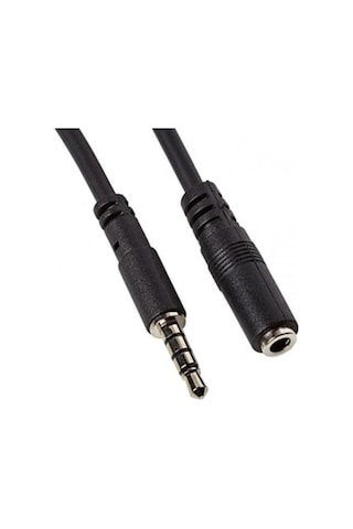 Se-7216 3.5mm 4 Boğumlu Stereo Trrs Kulaklık Mikrofon Uzatma Kablosu 5 Metre