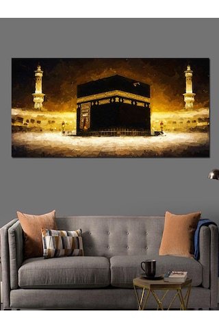 Kanvas Tablo Hac Yolculuğunda Kabe