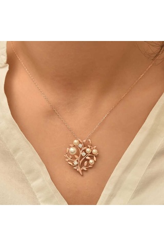 Gümüş Hayat Ağacı Bayan Kolye Sl6243 Gümüş