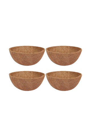 Adet Hindistan Cevizi Asılı Sepet Astarı 10 İnç, Saksılar İçin Sağlam Yuvarlak Astarlar Mükemmel Yedek, %100 Doğal