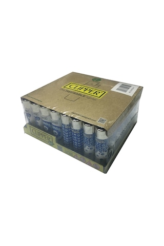 Clipper Classic Taşlı Çakmak Nazar Boncuk Baskılı 48 Adet 7041
