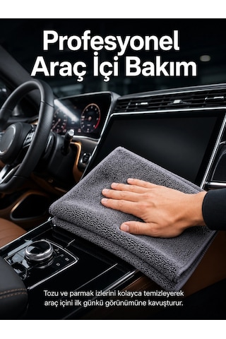 Profesyonel Mikrofiber Araç Kurulama Bezi Çizmez İz Bırakmaz Oto Detay Temizlik Bezi Diğer
