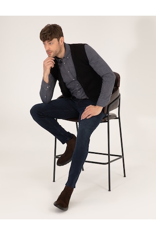 Pierre Cardin Erkek Siyah Triko Yelek 50263175-vr046 Siyah