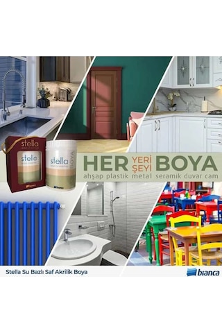 Stella Boya Yeni Nesil Yaşam Boyası Dolap-fayans-cam-plastik-ahşap Diğer