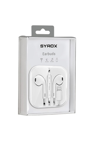 Syrox K22 Mikrofonlu Lightning Kulak İçi Kulaklık