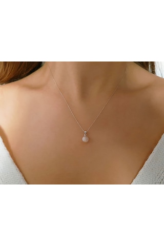 Sirius Modern Pembe Inci Kolye 0845P0002