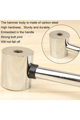 Pazly 35mm Sıçrama Yok El Yapımı Dıy Çift Yüz Kauçuk Çekiç