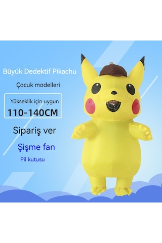 Lıcorıce Çocuk Çizgi Film Anime Bebek Yürüyüş Kostümü, Yükseklik 110-140cm, Hava Pompası