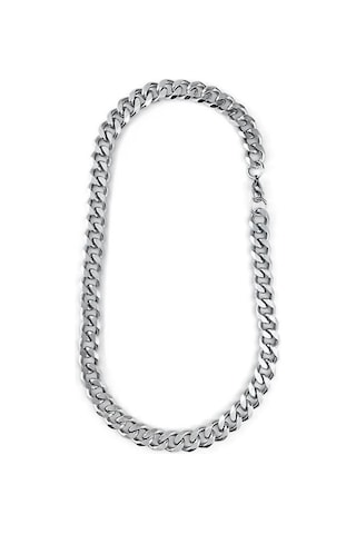 Gümüş Renk Traşlı Zincir Paslanmaz Unisex Çelik Bileklik - 2798 Gümüş