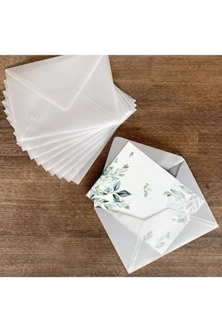 Beyaz Transparan Zarf, 13x18 Cm 10 Adet