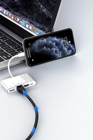 Hdmı İnternet Usb Çoklayıcı Lightning Girişli Şarj İle Kullanıma Uygun Adaptör Çoklayıcı Port