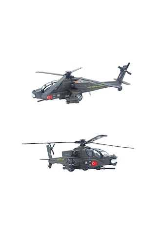 Gökyüzünün Hakimi: Metal Türk Atak Helikopteri Oyuncağı Sesli Işıklı Eni:25cm.