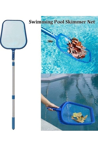 Tongxida İyileştirilmiş Havuz Temizleme Seti - Sığ Yaprak Toplama Ağı + Uzayabilir Alüminyum Sap