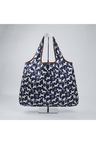 My Balli Store Büyük Boy Alışveriş Ve Pazar Çantası, Dayanıklı Polyester Omuz Tote Çanta Köpek Baskılı