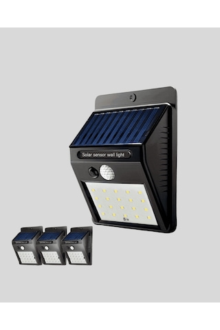 Güneş Panelli Led Bahçe Aydınlatma, Hareket Sensörlü, Ip65