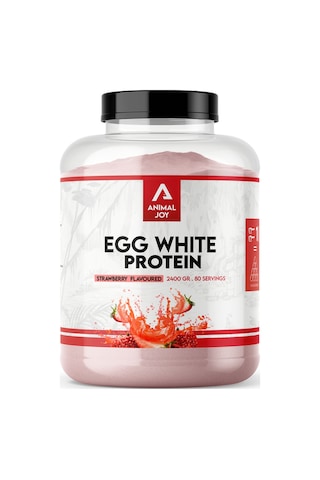 Egg White Protein Tozu Çilek Aromalı - 80 Servis - 2400 Gr