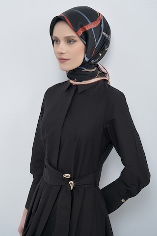 Armine Saf İpek Sura Eşarp-2026 İlkbahar-yaz- 951700d Siyah