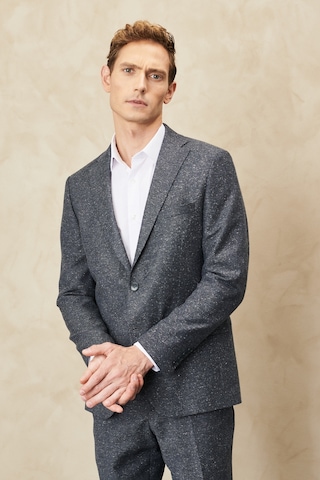 AC&Co / Altınyıldız Classics Altinyildiz Classics Erkek Antrasit Slim Fit Dar Kesim Mono Yaka Tweet Desenli Yünlü Takım Elbise 4A3023100010ATR506N Antrasit
