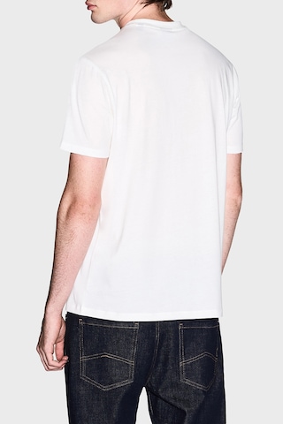 Armani Exchange Baskılı Pamuklu Regular Fit Bisiklet Yaka T Shirt Erkek T Shirt Xm002501 Af10356 U0009 Ekru