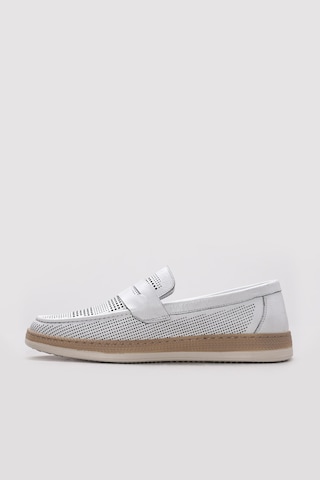 Fast Step Hakiki Deri Erkek Casual Ayakkabı 951ma395 Beyaz
