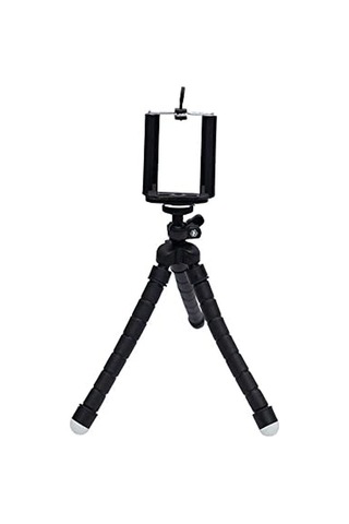 Ma Esnek Ahtapod Tripod Telefon Tutucu Siyah Standart