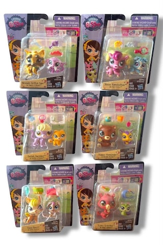 Minişler Ve Aksesuarları 12 Adet Miniş Birlikte Orijinal Lps Littlest Pet Shop - Miniş