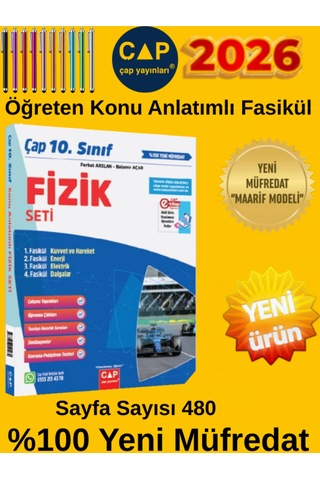 10.sınıf %100 Yeni Maarif Müfredat Matematik-fizik-kimya-biyoloji Konu Anlatımlı Fasikül Seti+deneme