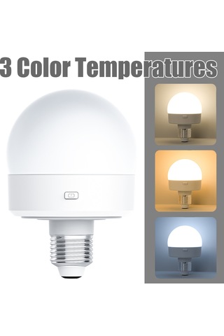 Inf Şarj Edilebilir Led Ampul, 3 Renk Sıcaklığı Ve Uzaktan Kumandalı E26/e27 Lamba Duyu Diğer