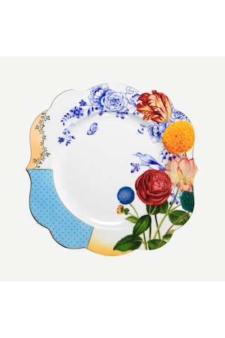 Mavi Porselen Yemek Tabağı 28 Cm