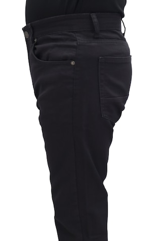 Hacker Denim Hacker Dmctekstil Erkek Siyah Y815 Yüksek Bel Rahat Kesim Boru Paça Jean Pantolon