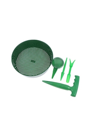 Ulzyvf Lebihmurah 4984 5 Adet/takım Bitki Tohum Ekici Ekici Toprak Elek El Düzenlenen Çiçek Çim Bitki Ekme Makinesi Karşılaşma, Pratik Tasarım