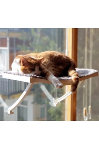 Cama Asılan Vantuzlu Plastik Kedi Yatağı Pembe