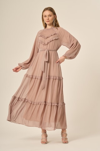 Ftz Women Kadın Simli Elbise Beige 31144 Beige