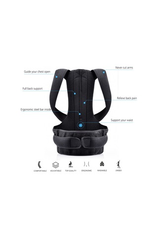 Moveevo "omurga Düzeltici Korse - Rahat Ve Görünmez Duruş Destekleyici, Sırt Ve Boyun Ağrıları İçin M Beden" Diğer