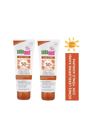 Sun Care Çok Yönlü Koruyucu Güneş Kremi Spf50 75 Ml 2 Adet