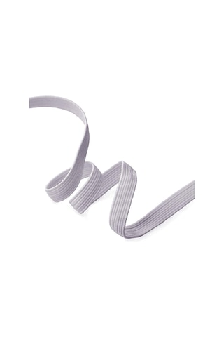 Gri 6 Mm 5 Mt Dayanıklı Sert Yassı Elastik Şerit Lastik