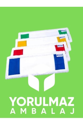 40 Cm Peluş Mop Mikrofiber Toz Toplayıcı Nemli & Kuru Zemin Temizlik Mop Bezi Beyaz